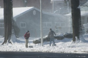 Snow in Levittown's Thornridge section in Falls Township - file photo (Tom Sofield/LevittownNow.com) 