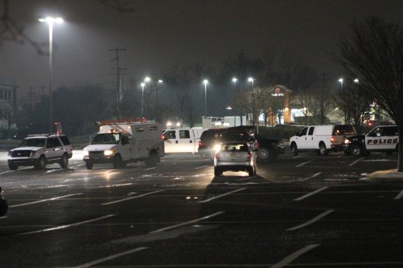 Emergency crews stagging near the Dick's (Tom Sofield/LevittownNow.com)