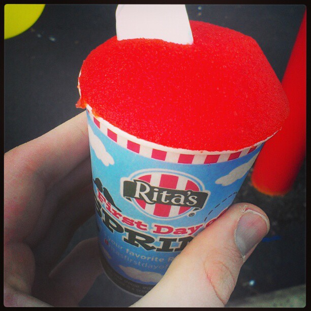 First Day Of Spring Means Free Water Ice