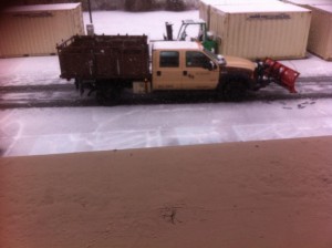 Snow/slush removal operations. Credit: Kimberly Gallagher-Barton/Submited