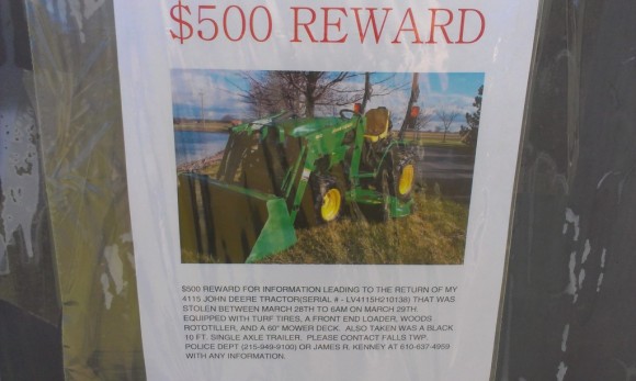 A signed posted at Quaker Penn Park in Falls Township. Credit: Tom Sofield/LevittownNow.com