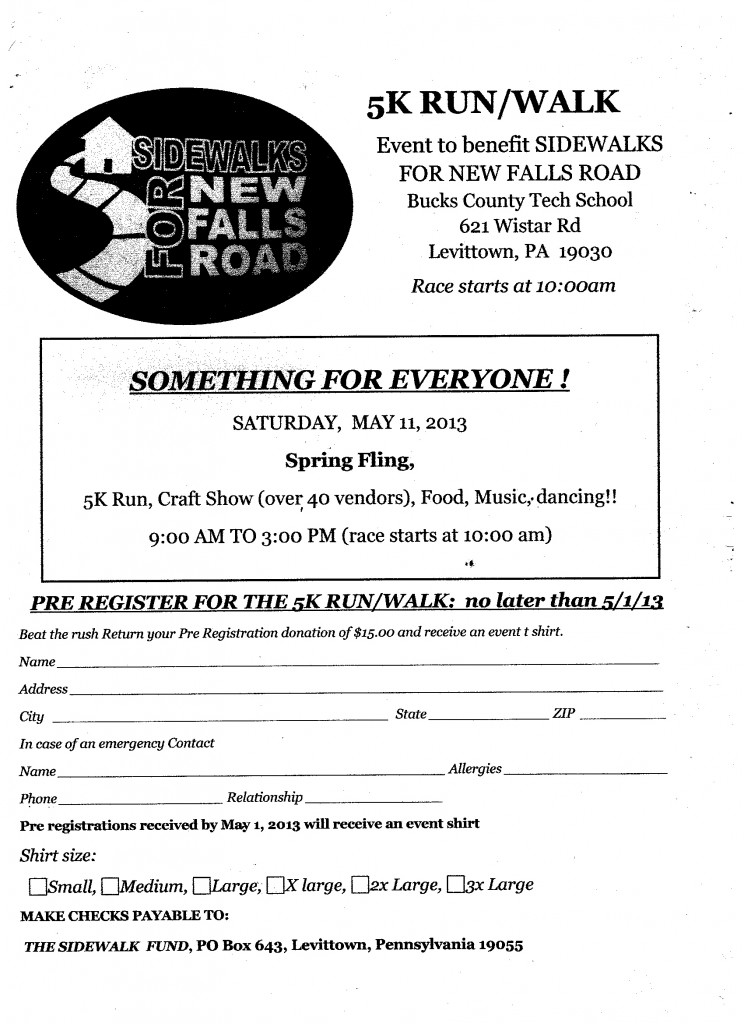 Pre-Registration for Spring Fling 5K Walk/Run Kicks Off