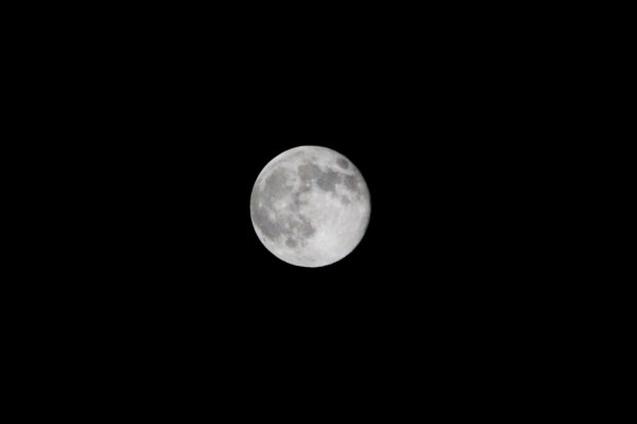 The supermoon Sunday night over Bucks County. A supermoon is the closest approach the Moon makes to the Earth on its orbit. The next supermoon will take place in August 2014. Credit: Tom Sofield/LevittownNow.com