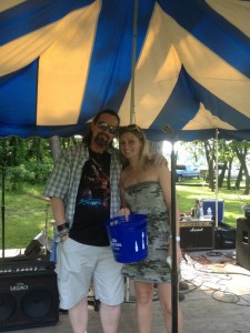 Tom Luther (left) at Saturday's benefit. Credit: Jim Jenca/Sumitted