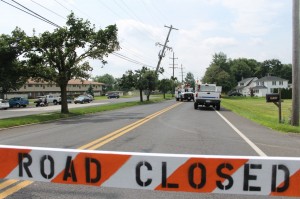 Crews at the scene of the accident. Credit: Tom Sofield/LevittownNow.com