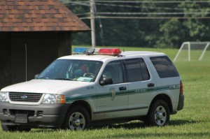 A Bucks County Park Ranger was sent to the area around the tennis courts at Core Creek park in Middletown Township just after 4 p.m. on Monday following reports of what may have been a coyote came across the police scanner. No word if a coyote was found, but a park ranger told LevittownNow.com that coyotes have been spotted before in the park. Credit: Tom Sofield/LevittownNow.com