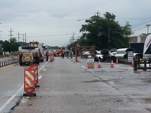 Submitted: A gas leak this morning caused lanes on both sides of Rt 13 to close 