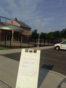 American Red Cross provided services for fire victims at swchool