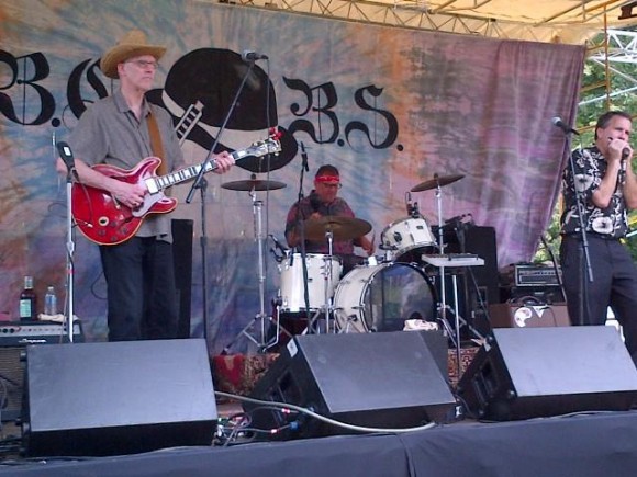 A group performs at Saturday's blues festival in Falls Township. Credit: Chris Sofield/Submitted