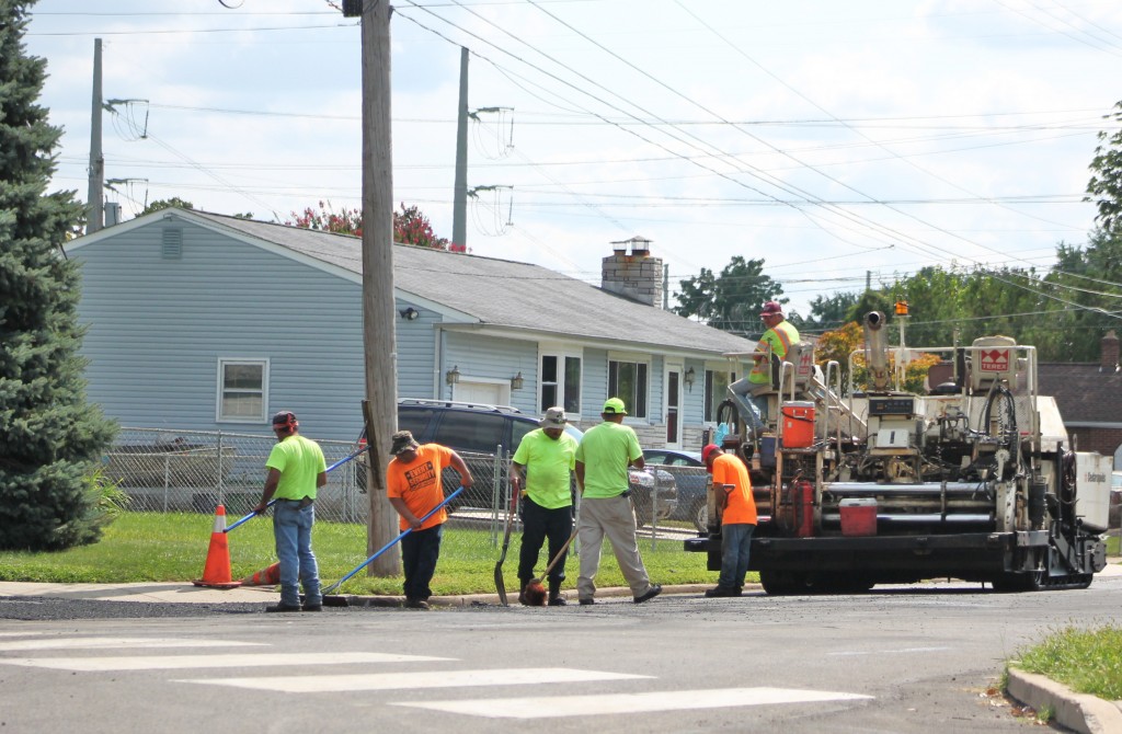Crews At Work Repaving Bristol Twp. Roads