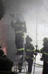 Firefighters Bristol Township battle a blaze in 2013. Credit: Stacy Howell/Submitted