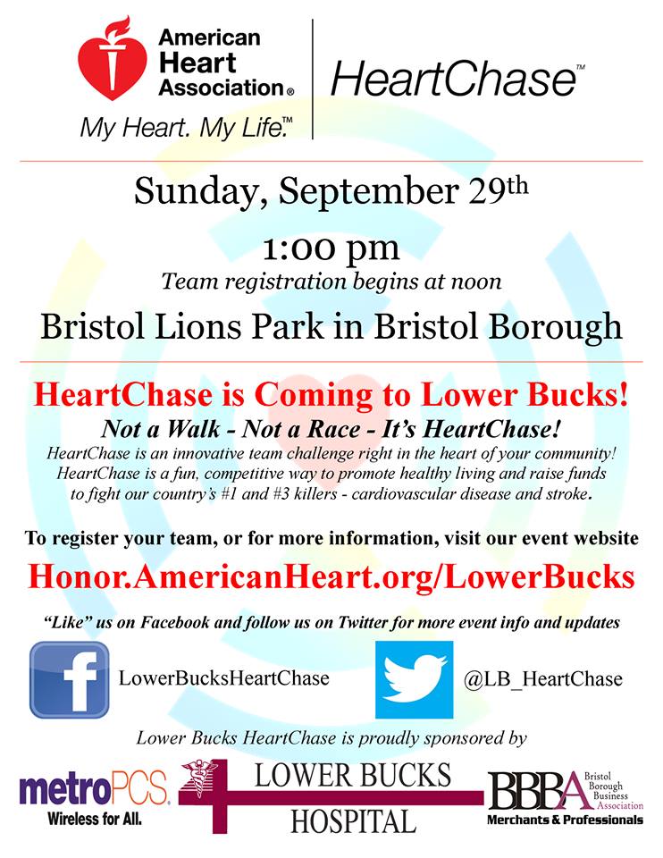 Lower Bucks HeartChase Offers Wellness & Fun for Community