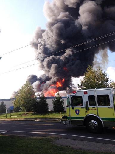 Ash Rains Down After Massive New Jersey Fire