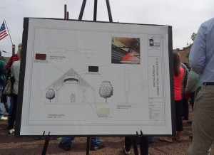 An Image of the work planned for the Mill Street Crossing Gateway Project .  Jeff Bohen/LevittownNow.com 