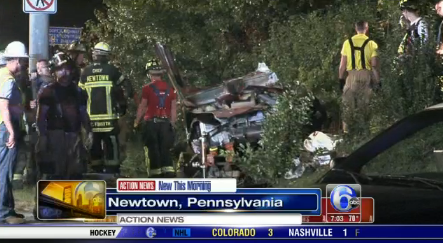 1 Dead in Firery Crash on Newtown/Middletown Border