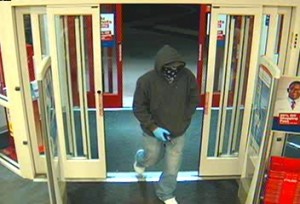 The suspect during the CVS robbery. Credit: Lower Makefield Police