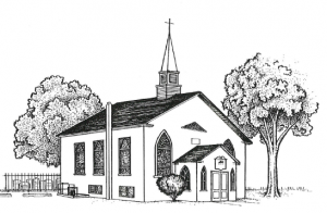 An illustration of the original chapel. Credit: Emilie Road Methodist Church