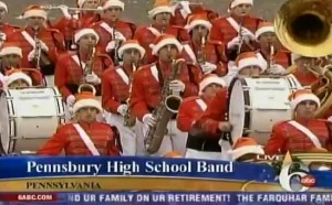 The Pennsbury Marching Band the 2009 parade.  Credit: 6abc/Youtube