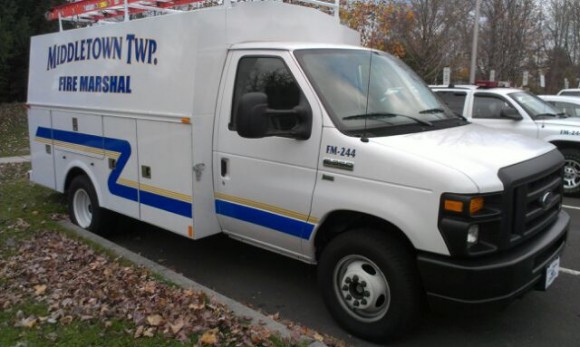 The Middletown Township Fire Marshal's office will soon be using this new vehicle to respond to assist local volunteer firefighters at emergency scene. The new vehicle will be outfitted with emergency lighting. Credit: Tom Sofield/LevittownNow.com