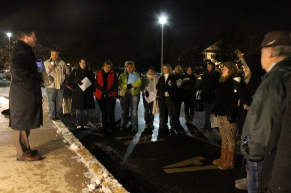 Taxpayers speaking out against a proposed Middletown tax increase. Credit: Tom Sofield/LevittownNow.com