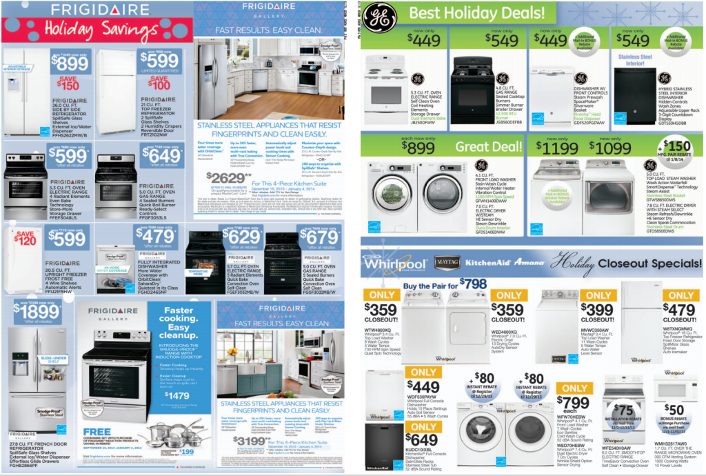 See Holiday Clearance Specials at Blonder’s Appliance Center