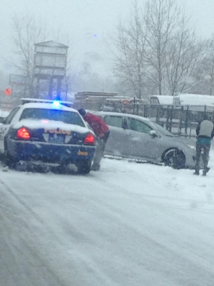 SNOWPRISE: Storm Causes Problems on Roads