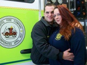 Contributed: ) Bristol Fire Company Station 51 couple Steve Hibbs and Sammi Kasperitis