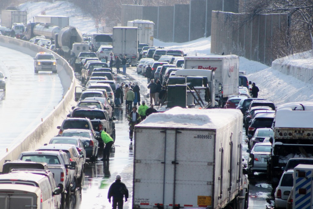 PHOTOS & VIDEO: Accidents Make Turnpike a Massive Parking Lot