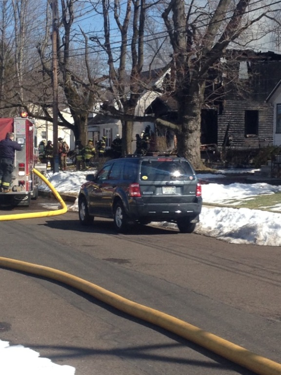 Fire Engulfs Penndel Dwelling