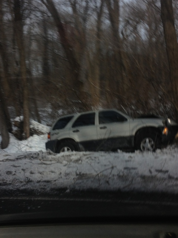 Sunday Morning Driving Issues as SUV Goes off Mill Creek Pky