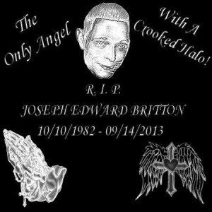 Contributed: Britton's sister created this in memory of her brother 
