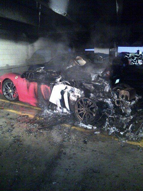 PHOTOS: Ferrari Destroyed in Fire at Hospital