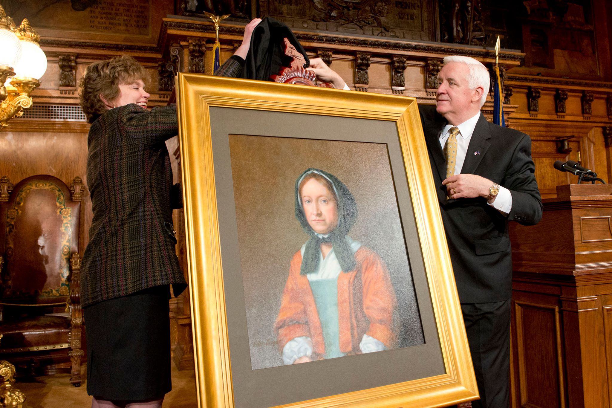 Hannah Penn, Founder’s Wife, Gets a Portrait