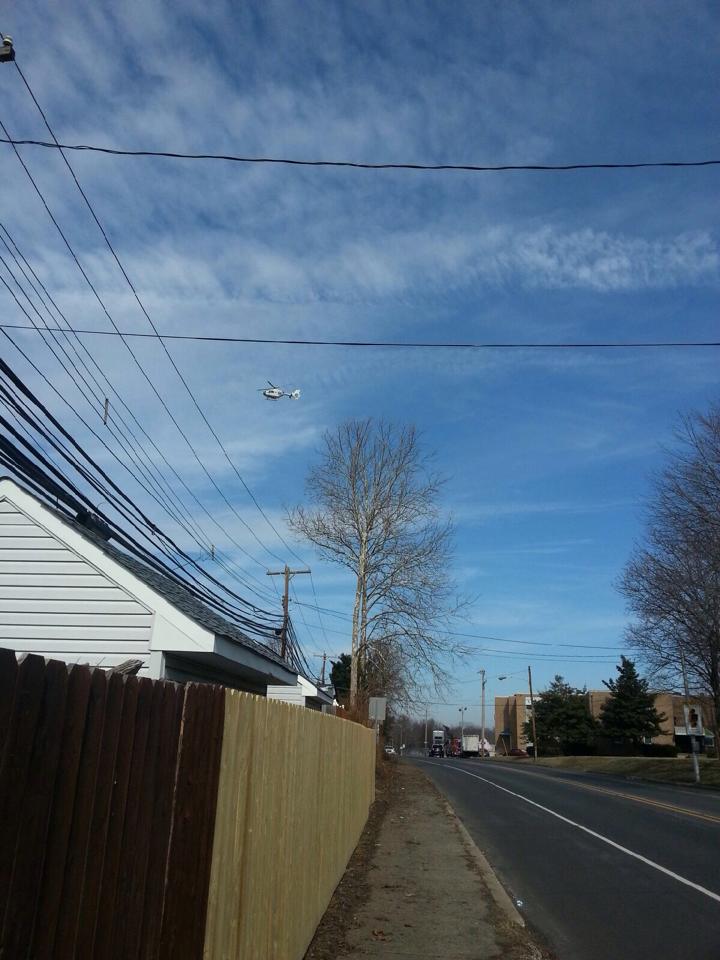 Medical Chopper Flies Stroke Patient from Levittown