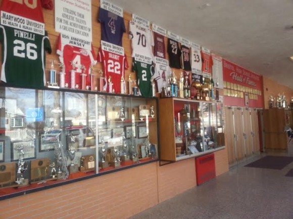 The Wall of Honor, AD Pinelli spoke with pride about last week. Credit: Jeff Bohen LevittownNow.com 