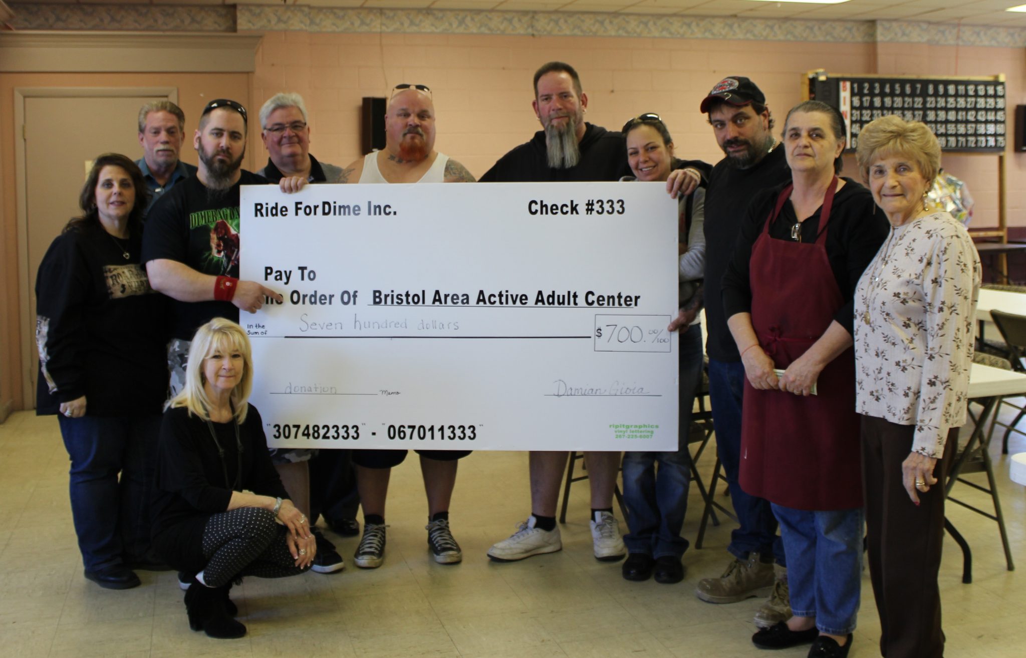 Ride for Dime Donates Hundreds to Keep Senior Center Open
