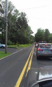 A photo of last year's traffic. Credit: Tom Sofield/LevittownNow.com
