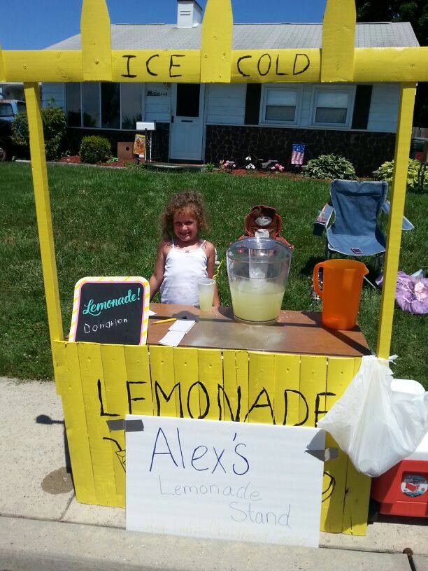 Little Girl with Lemonade Stand Raises Money for Sick Kids