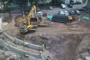 Construction at the new courthouse in June 2014. Credit: Tom Sofield/LevittownNow.com
