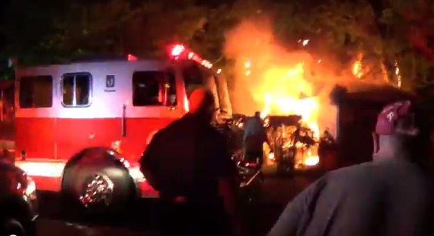 Man Saves Mobile Home Owner During Fire