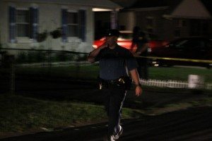 Police at the scene around 3 a.m. Credit: Tom Sofield/LevittownNow.com