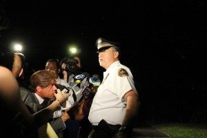 Acting Chief Lt. addressing the media early Tuesday morning. Credit: Tom Sofield/LevittownNow.com