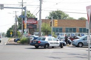 Police cars arriving to the scene. Credit: Tom Sofield/LevittownNow.com