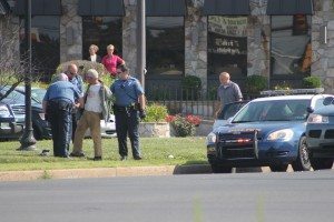 Police seen taking Curtis Camer into custody. Credit: Tom Sofield/LevittownNow.com