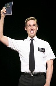 Nic Rouleau performing as Elder Price in The Book of Mormon. Credit: Broadway.com