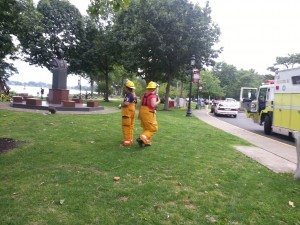 First responders on scene Image Credit: Jeff Bohen LevittownNow.com