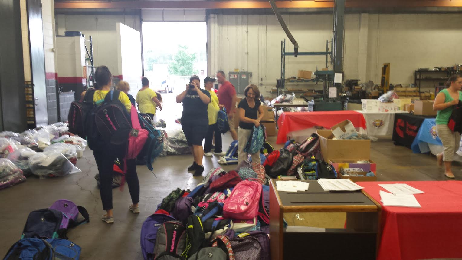Bucks County Stuffs More Than 1,000 Bookbags for Students