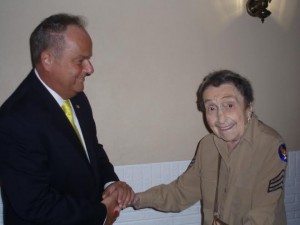 Submitted: Rep Galloway earlier this summer with senior Veteran from district 