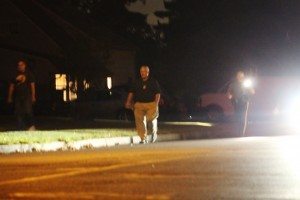 Police in North Park investigating the stabbing. Credit: Tom Sofield/LevittownNow.com