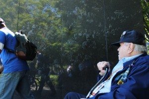 After the Air Force memorial, the veterans visited the Korean War Memorial in Washington D.C.  Credit: Tom Sofield/LevittownNow.com
